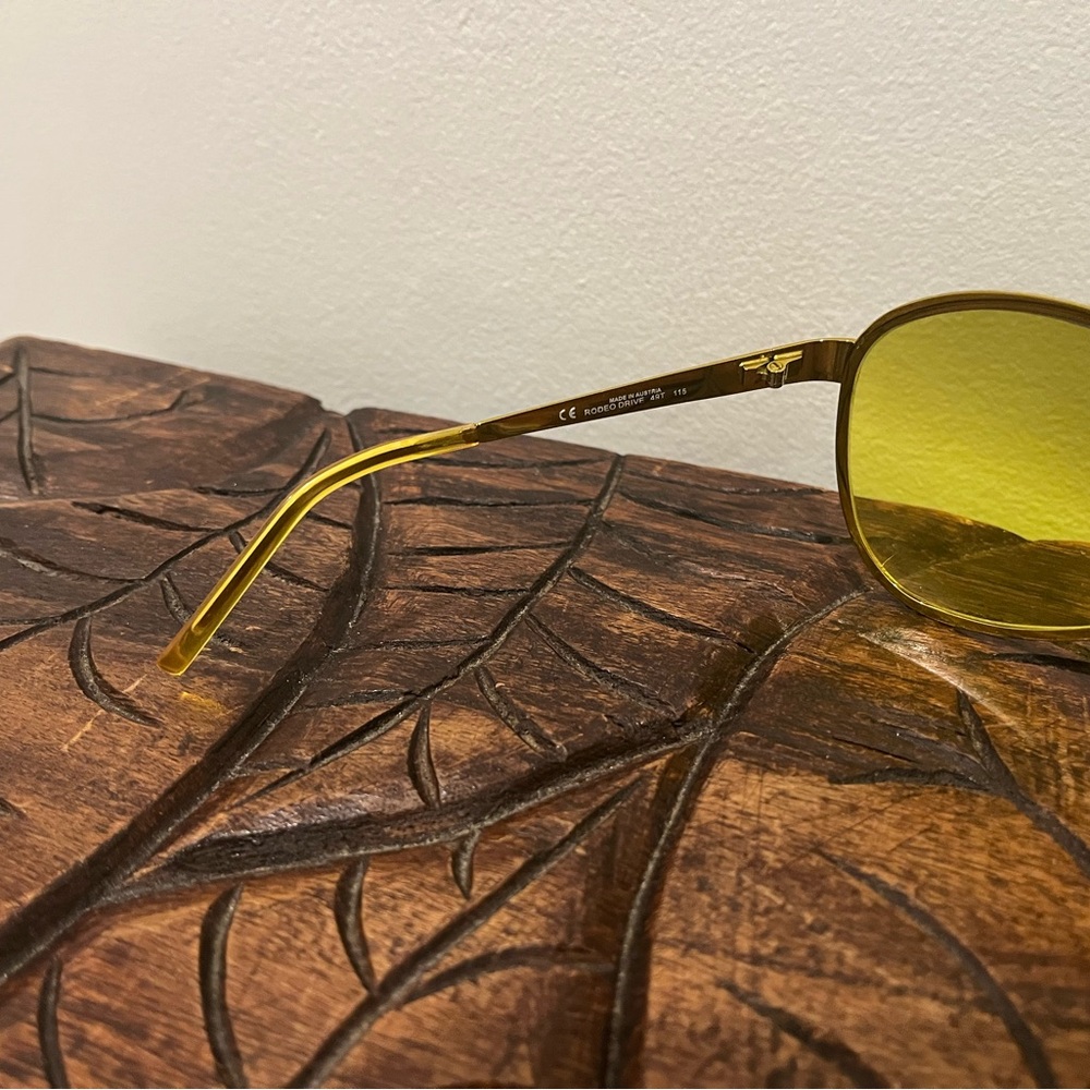 Christian Dior Rodeo Drive Limited Edition Yellow Aviator Visor Sunglasses - Picture 7 of 10